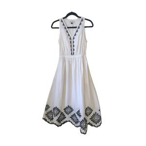 Universal Thread Women's Embroidered Eyelet Maxi Sundress Size XS Boho hippie